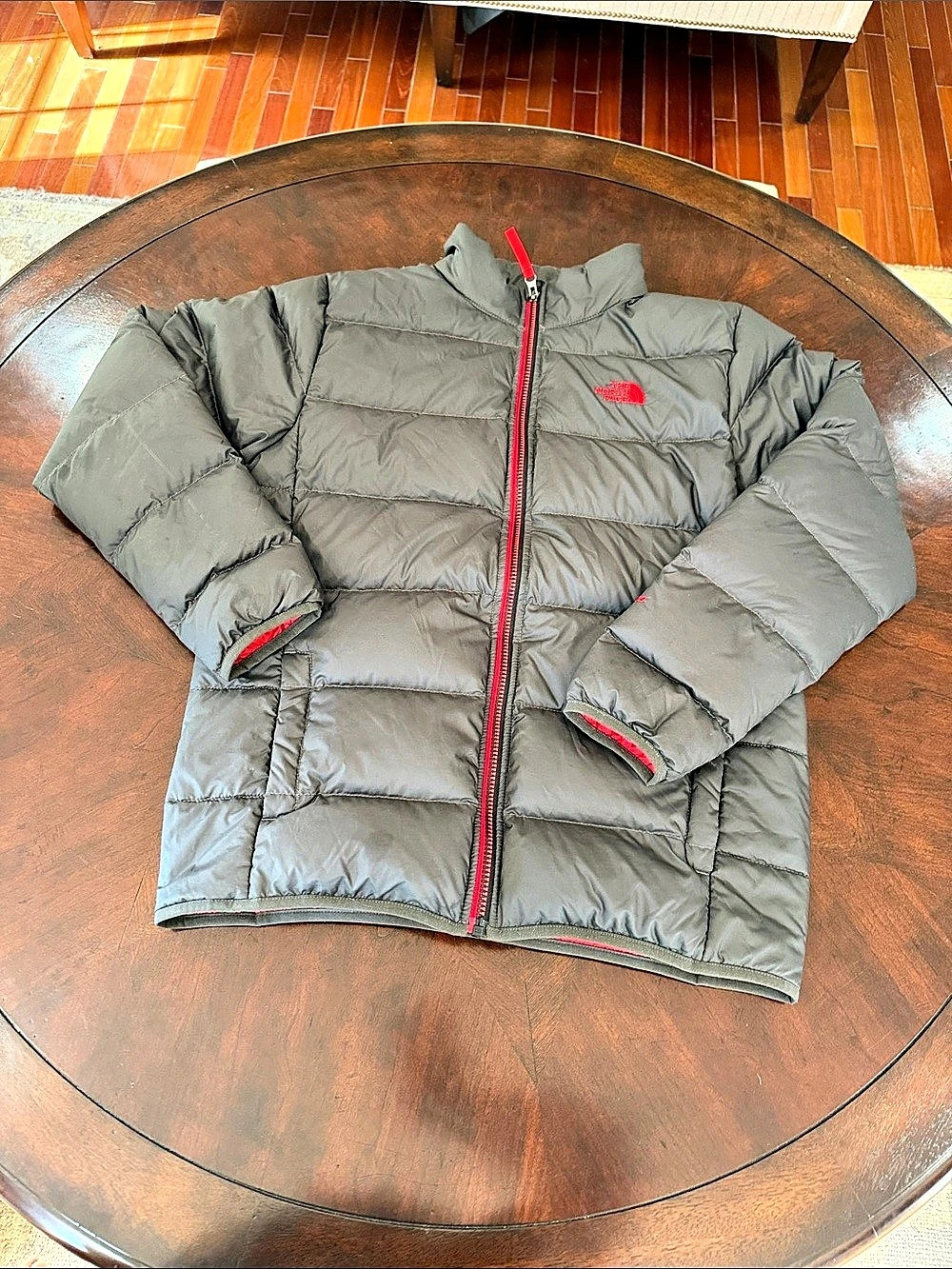 The North Face Boys Gray Puffer Jacket XL